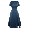 Blue  Pearl Buttons Darlene Dress