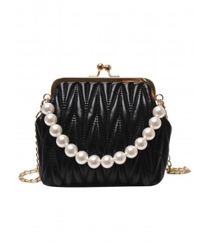  Pearl Chain Solid Frame Bag