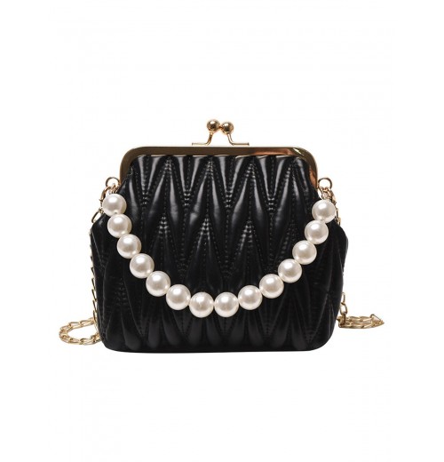  Pearl Chain Solid Frame Bag