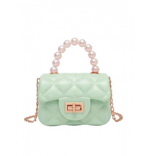  Pearl Argyle Chain Strap Mini Handbag