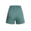 Mint Green  Solid Pleating Decorative Pocket Shorts