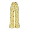 Yellow  Sunflower Jacquard Pants