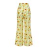 Yellow  Sunflower Jacquard Pants