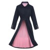 Pre-Sale Dark Blue  Solid Belted Coat