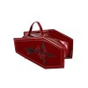 Wine Red Halloween Coffin Bag