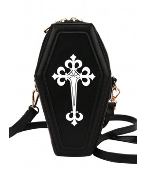 Halloween Latin Cross Coffin Bag