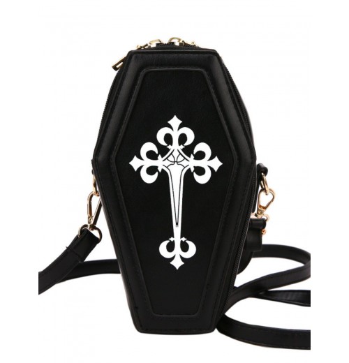 Halloween Latin Cross Coffin Bag