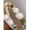 Gold Shiny Pearl Gem Headband