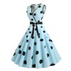  Bow Polka Dot Swing Dress