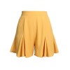 Yellow  Ruffled Pockets Shorts