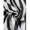 Black & White  Stripes Suspender Skirt