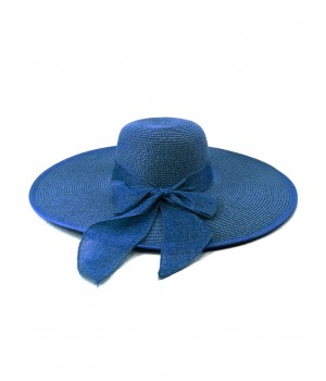 Ribbon Wide Brim Raffia Sun Hat