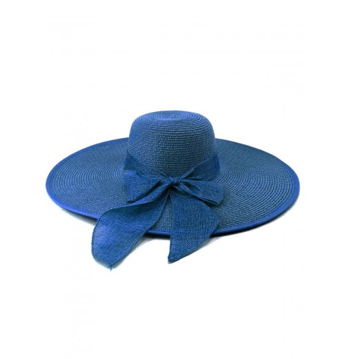 Ribbon Wide Brim Raffia Sun Hat