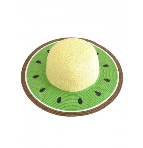 Green Kiwifruit-Like Sun Hat