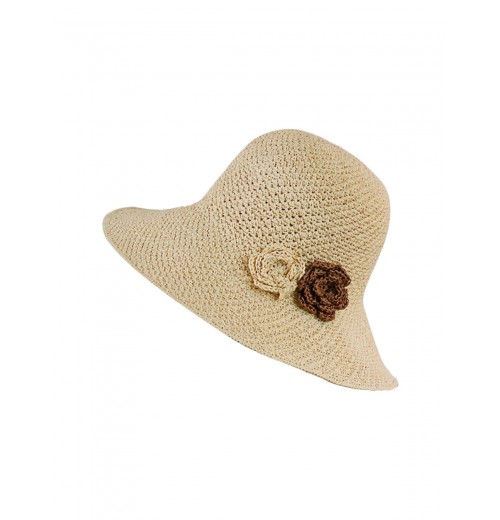  Braided Flowers Straw Hat