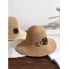  Braided Flowers Straw Hat