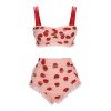  Lace Strawberry Cami Tankini Set