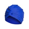  Solid Pleated Wrap Swim Hat